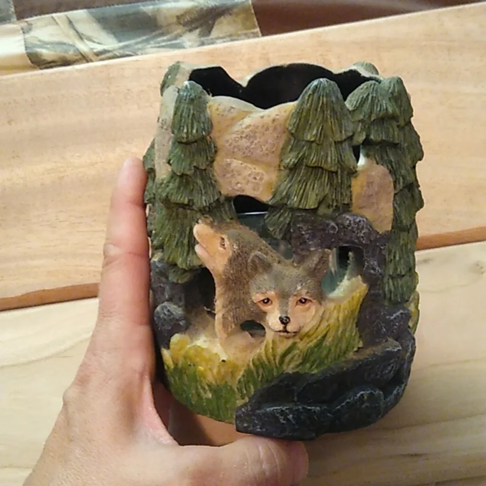 🐻 Bear Picture frame and 🐺 Wolf votive holder